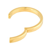 14K Gold Open Squared Bangle