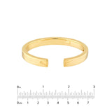 14K Gold Open Squared Bangle
