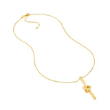 14K Gold Knot Pendant Necklace