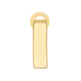 14K Gold 10MM Squared Hoop Earrings