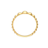 14K Gold Graduated Bead Band