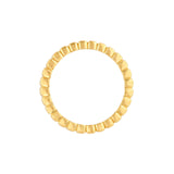 14K Gold Ridge Bevel Band