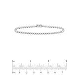 14K Gold 1.00 Carat Natural Bezel Set Diamond Tennis Bracelet