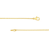 14K Gold 9 Stone Graduated Diamond Bezel Necklace