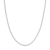 14K Gold 4.00 Carat Bezel Set Diamond Necklace