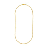 14K Gold 4.00 Carat Bezel Set Diamond Necklace