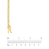 14K Gold 4.00 Carat Bezel Set Diamond Necklace