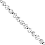 14K Gold 4.00 Carat Bezel Set Diamond Necklace