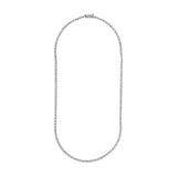 14K Gold 4.00 Carat Bezel Set Diamond Necklace