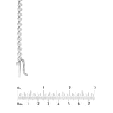 14K Gold 4.00 Carat Bezel Set Diamond Necklace