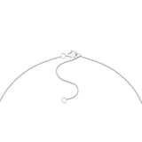 14K Gold Diamond and Sapphire Station Bezel Necklace