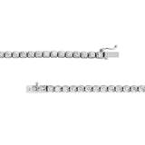 14K Gold Diamond Bezel Tennis Necklace