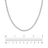 14K Gold Diamond Bezel Tennis Necklace