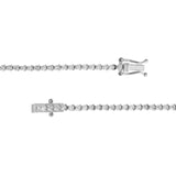 14K Gold 1.60 Carat Natural Diamond Three Prong Tennis Bracelet