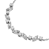 14K Gold Multi Shape Rounds Diamond Necklace