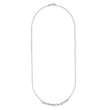14K Gold Multi Shape Rounds Diamond Necklace