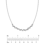 14K Gold Multi Shape Rounds Diamond Necklace
