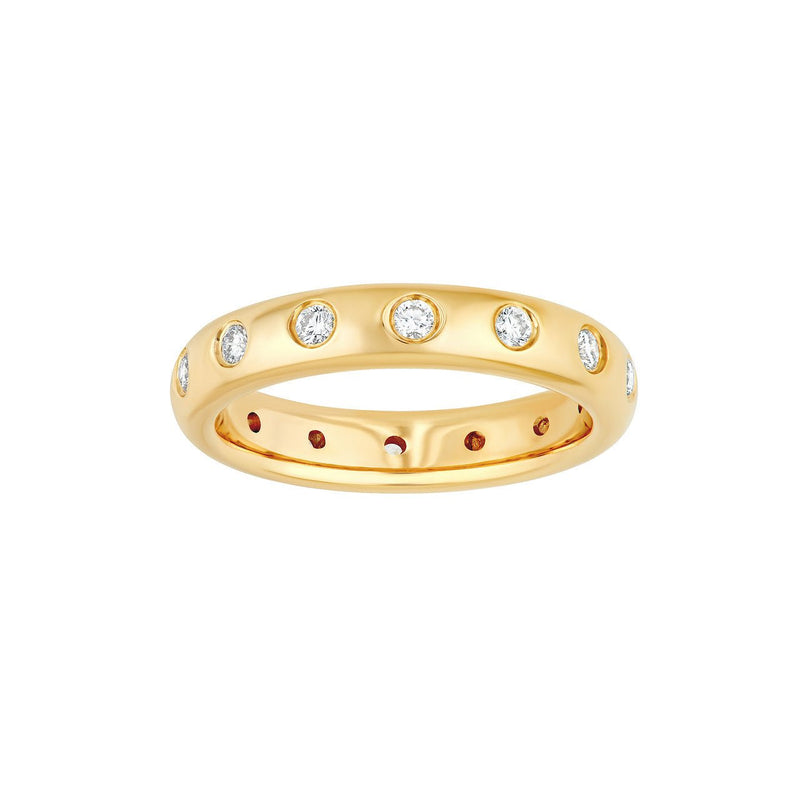14K Gold Straight Diamond Eternity Band