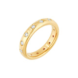 14K Gold Straight Diamond Eternity Band