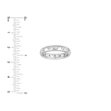 14K Gold Straight Diamond Eternity Band