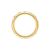 14K Gold Straight Emerald Eternity Band