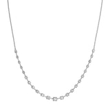 14K Gold Graduating Diamond Necklace