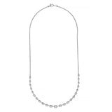 14K Gold Graduating Diamond Necklace