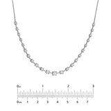 14K Gold Graduating Diamond Necklace