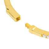14K Gold 0.85 Carat Diamond Prong Set Bangle Bracelet