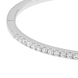 14K Gold 0.85 Carat Diamond Prong Set Bangle Bracelet