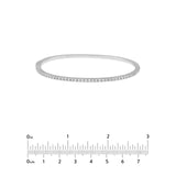 14K Gold 0.85 Carat Diamond Prong Set Bangle Bracelet