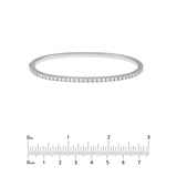 14K Gold 1.40 Carat Diamond Prong Set Bangle Bracelet