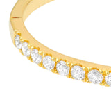14K Gold 2.60 Carat Diamond Prong Set Bangle Bracelet