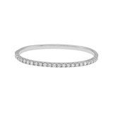 14K Gold 2.60 Carat Diamond Prong Set Bangle Bracelet