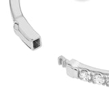 14K Gold 2.60 Carat Diamond Prong Set Bangle Bracelet