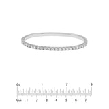 14K Gold 2.60 Carat Diamond Prong Set Bangle Bracelet