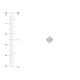 14K Gold 2.5MM Diamond Flower Cluster Stud Earrings