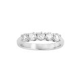 14K Gold 5 Stone Diamond Band