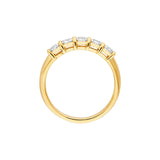 14K Gold 5 Stone Diamond Band
