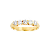 14K Gold 5 Stone Diamond Band