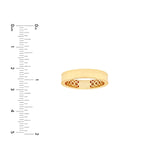 14K Gold 4MM Flat Gold Band