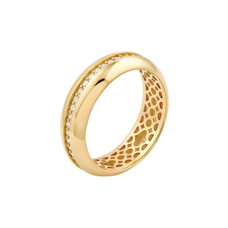 14K Gold 0.40 Carat Diamond Channel Band