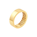 14K Gold Flat Gold Band