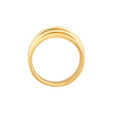14K Gold Five Row Cuff Ring