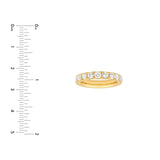 14K Gold Halfway Eternity Diamond Band