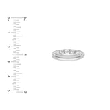 14K Gold Halfway Eternity Diamond Band