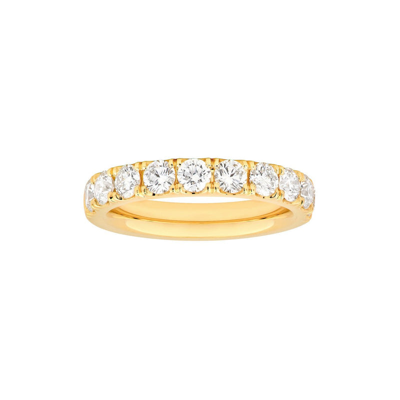 14K Gold Halfway Eternity Diamond Band