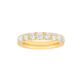 14K Gold Halfway Eternity Diamond Band