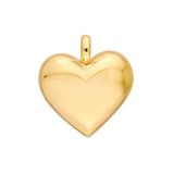 14K Gold Heart Charm Pendant