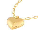 14K Gold Heart Charm Pendant